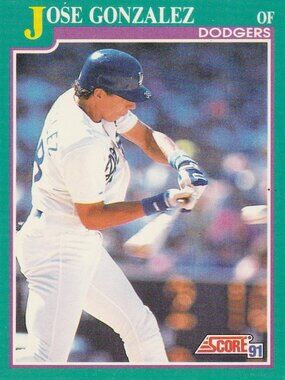 Jose Gonzalez - Score '91 Baseball Card